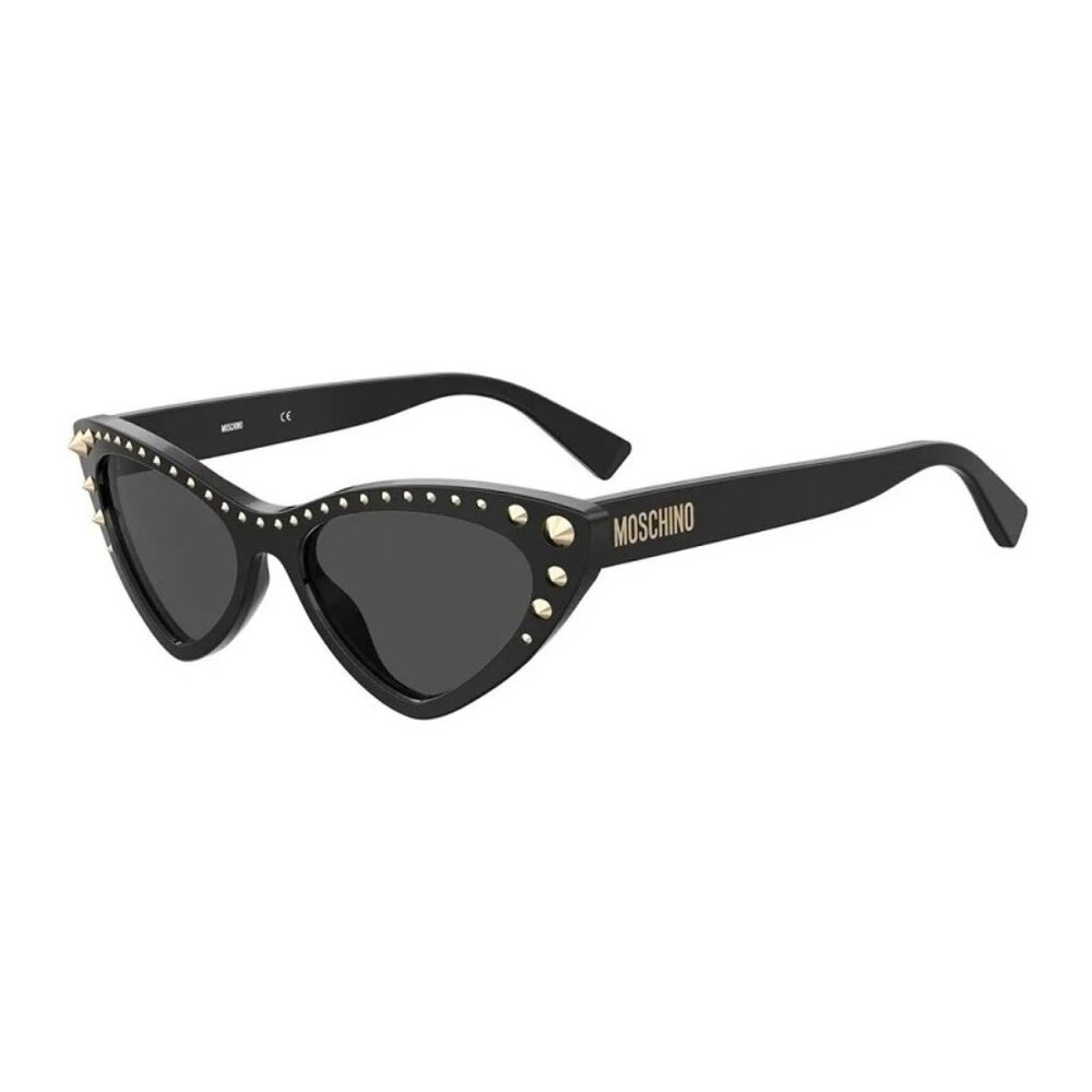 NEW MOSCHINO SUNGLASSES BLACK CAT EYE WOMEN EYEWEAR MOSCHINO